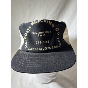 Vintage Valdosta Wrecking Co New Used Parts GA Georgia Mesh Hat Cap Snapback